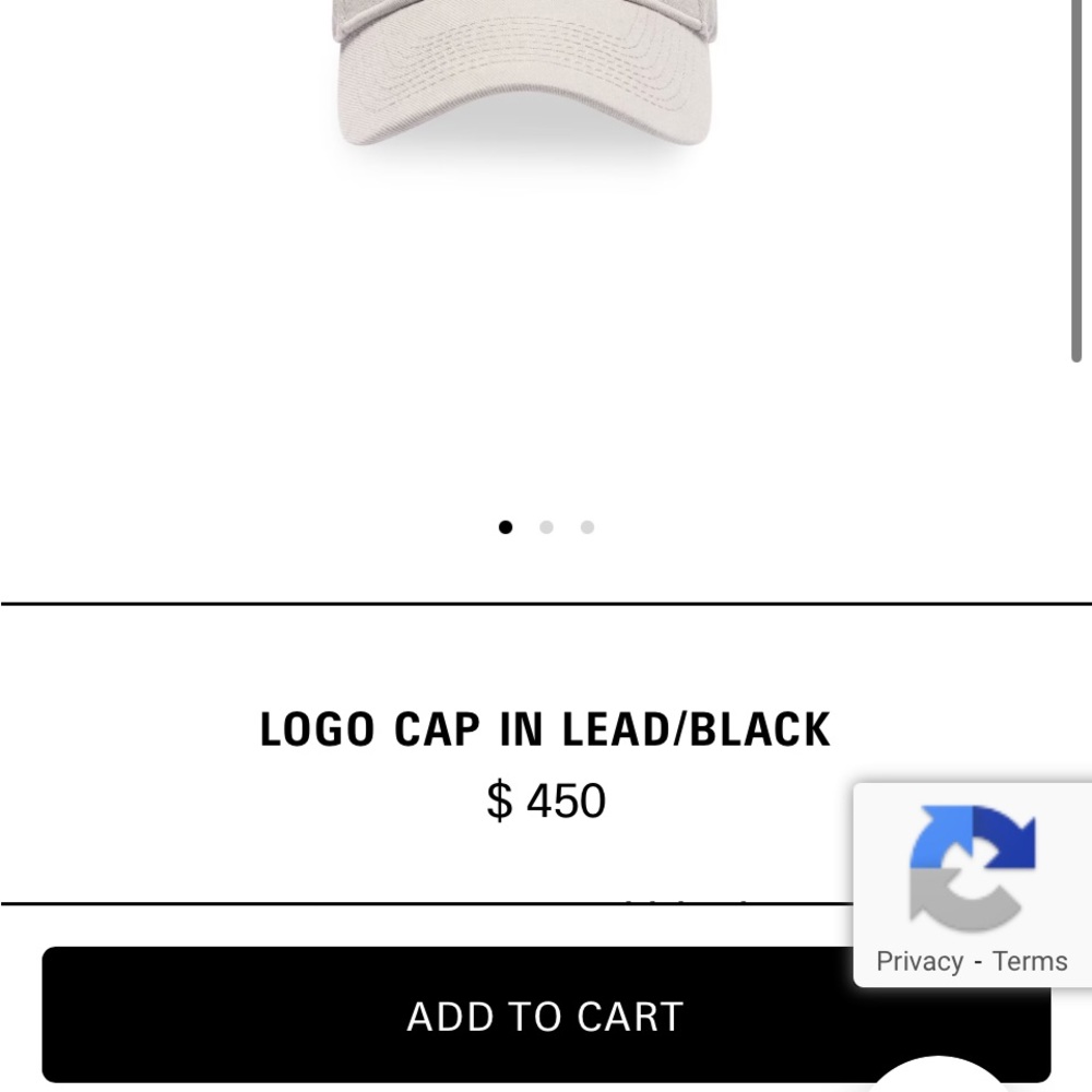 Stylish Lead and Black Logo Cap
